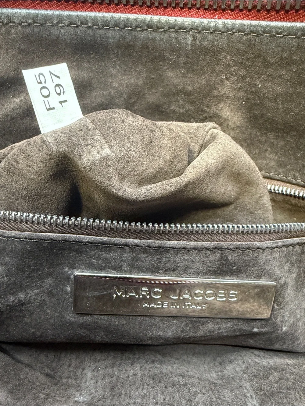 Marc Jacobs Red Calfskin Leather Blake PushLock Satchel Bag Fall 2005 collection